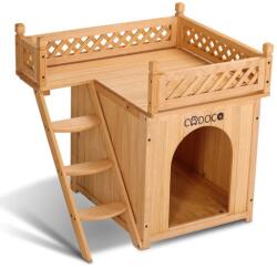 Cadoca® Macskaház erkéllyel 53x54x64 cm (100134)
