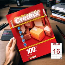 Creatix Etichete autocolante A4, 16 etichete coala A4, 105 x 37 mm (MF900715122)