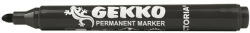 Alkoholos marker, 1-3 mm, kúpos, VICTORIA OFFICE, " Gekko" , fekete (PY237800)