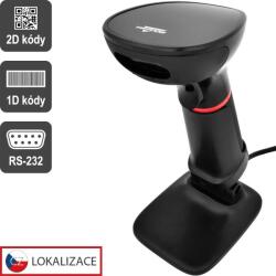 VIRTUOS CCD olvasó Virtuos HT-855A, RS-232 - fekete (1D, 2D, QR) (EHE0006)