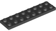 LEGO® 3034c11 - LEGO fekete lap 2 x 8 méretű (3034c11)