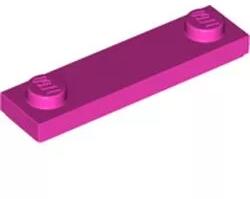 LEGO® 41740c47 - LEGO sötét rózsaszín lap 1 x 4 méretű, 2 bütyökkel, peremmel (41740c47)