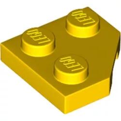 LEGO® 26601c3 - LEGO sárga lap 2 x 2 méretű, lecsapott sarokkal (26601c3)