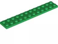 LEGO® 2445c6 - LEGO zöld lap 2 x 12 méretű (2445c6)