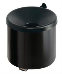 VEPA BINS Scrumieră montată pe perete, oțel, cilindrică, VEPA BINS, negru VB150004 NEGRU (VB150004 BLACK)