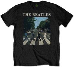 The Beatles Ing Abbey Road & Logo Unisex Black L (BEATTEE46MB03)