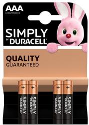 Duracell Elem mikro DURACELL Basic MN2400 AAA 4-es 10PP110024 (10PP110024)
