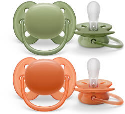 Philips Avent SCF093/01 Játszócumi Ultrasoft Premium neutral 18hó+ 2 db (zöld -narancs)