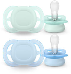 Philips Avent SCF075/02 Játszócumi ultra start neutral 0-2hó fiús 2 db (kék-zöld) (9028042)