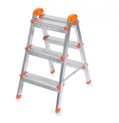 SCULE365 Scara pliabila din otel 3+3 trepte, 64cm inaltime, 120kg, 3.8kg Perilla 12503 (B7152)
