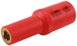 Laser Tools LAS-7564 3/8"-os 6 lapú VDE 1000 V szigetelt mágneses dugókulcs fej, hosszított kivitel, 13 mm (LAS-7564) - praktikuskft