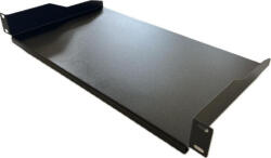 Techson tálca 19"-os rackszekrényhez, teli, 1U magas, 250 mm mély (rackpolc_TC_1U_250_T_E)