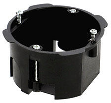  Szerelvénydoboz gipszkartonba süllyeszthető 1-es (65x40 mm) fekete (AT-G-40-1)