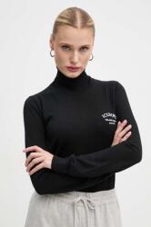 Iceberg gyapjú pulóver könnyű, női, fekete, garbónyakú, A008 9000 - fekete L