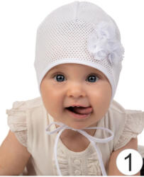  Marika nyári sapka " CAŁUSEK" (36) - fehér - babyshopkaposvar