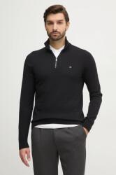 Calvin Klein pulóver könnyű, férfi, fekete, garbónyakú, K10K113748 - fekete XXL