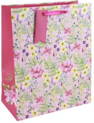 Eurowrap ajándéktasak (26, 5x33x14 cm) mezei virágos (5) (34819-2C)