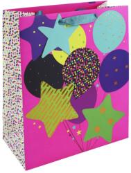 Eurowrap ajándéktasak (26, 5x33x14 cm) neon lufis (5) (35531-2C)