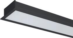 ELMARK Profil, LED Incastrat, S48 24W 6500K 1200MM NEGRU, Elmark, 99FM1206524/BL (99FM1206524/BL)