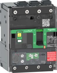 Schneider Electric Intreruptor, ComPacT, Schneider, NSXm, B, (25, kA, la, 415, VAC), 3 Poli 3d, 160A, unitate, de, declansare, Micrologic, 4.1, conectori, EverLink, C12B34V160L (C12B34V160L)