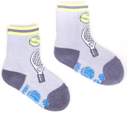  Yoclub ABS csúszásgátlós zokni 17/19 - szürke/teniszütő
