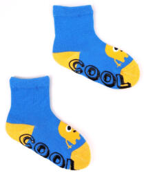  Yoclub ABS csúszásgátlós zokni 17/19 - kék/sárga