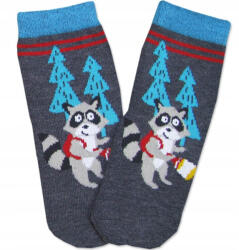  Yoclub pamut zokni 17/19 - sötétszürke/mosómedve