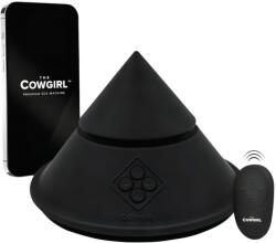 The Cowgirl Cone - app-vezérelt prémium szexgép - 2 cserélhető feltéttel, 20 rezgésmód (fekete) - erotikashow