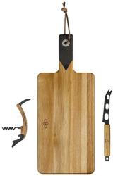 Gentlemen's Hardware sajt és bor tálaló készlet Cheese & Wine Set 3 db - többszínű Univerzális méret