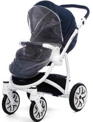 BabyOno Univerzális Szúnyogháló Babakocsira és Mózeskosárra Fehér Színben (95x60x20cm)