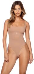 God Save Queens body SQUARE-NECK BODYSUIT bézs, női, sima, GSQ-139-372 - bézs L