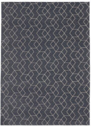  CUBE Anthracite, antracit alapon geometriai mintás szőnyeg szennytaszító bevonattal