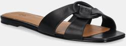 Ralph Lauren bőr papucs Ring fekete, női, 818955857 - fekete Női 36