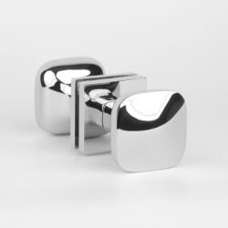 APRILE Gomb Kétoldalú STILE KIAMA Q SLIM 7MM LC - Fényes króm /Forgó - Forgó (SS-KIAMA-Q-7S-LC-R-R)