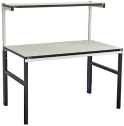  TESDA ESD asztal, 1800x900 mm. , 1 db 1800x300 mm-es polccal