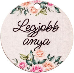 Valex Decor 5db. "Legjobb anya" feliratos dekor tábla 5cm (GV03-61)