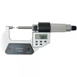 Feku France Micrometru digital de exterior 0-25 mm cu palpatoare fine si IP54 (526298)