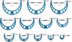 DASQUA Set 12 micrometre mecanice Dasqua de exterior 0 - 300 mm x 0, 01 mm citire (4111-8203)