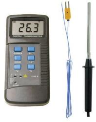 Feku France Termometru profesional digital TM6801B cu termocuplu Tip K + sonda rigida (XTT585)