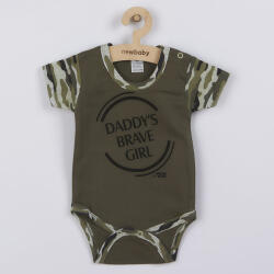 NEW BABY Baba rövid ujjú body New Baby Army girl (42459)