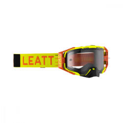 Leatt MX Velocity 6.5 2023 szemüveg, fluosárga-narancs, füst tükör lencse (8023020160)