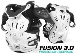  Leatt Fusion 3.0 páncél nyakmerevítővel, Felnőtt, fehér, L/XL méret (1015400111)
