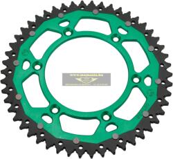  Moose Racing Dual hátsó lánckerék Kawasaki motorokhoz zöld, fekete és ezüst színben (1210-1492)