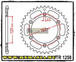 JT Sprockets hátsó lánckerék, 1258, Honda Road XR125 L (jtr1258)