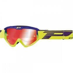 Progrip cross szemüveg 3450FL Riot kék- fluo sárga, tükrős lencsével (2601-2641)