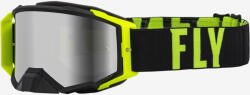 Fly Racing Zone Pro szemüveg fekete-fluo, ezüst tükrös lencsével (37-51900)