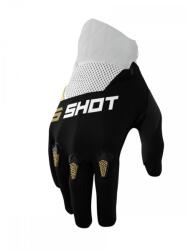 Shot Racing 2022 Moto Devo kesztyű, fekete-fehér-arany, M (A09-13C8-A03-09)
