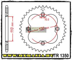 JT Sprockets hátsó lánckerék, 1350, Honda ATV TRX/ATC (jtr1350)