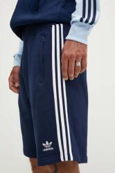 adidas Originals pamut rövidnadrág 3-Stripes sötétkék, IM9424 - sötétkék L