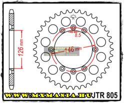 JT Sprockets hátsó lánckerék, 805, Suzuki DR/TSR/TSX/RM (jtr805)